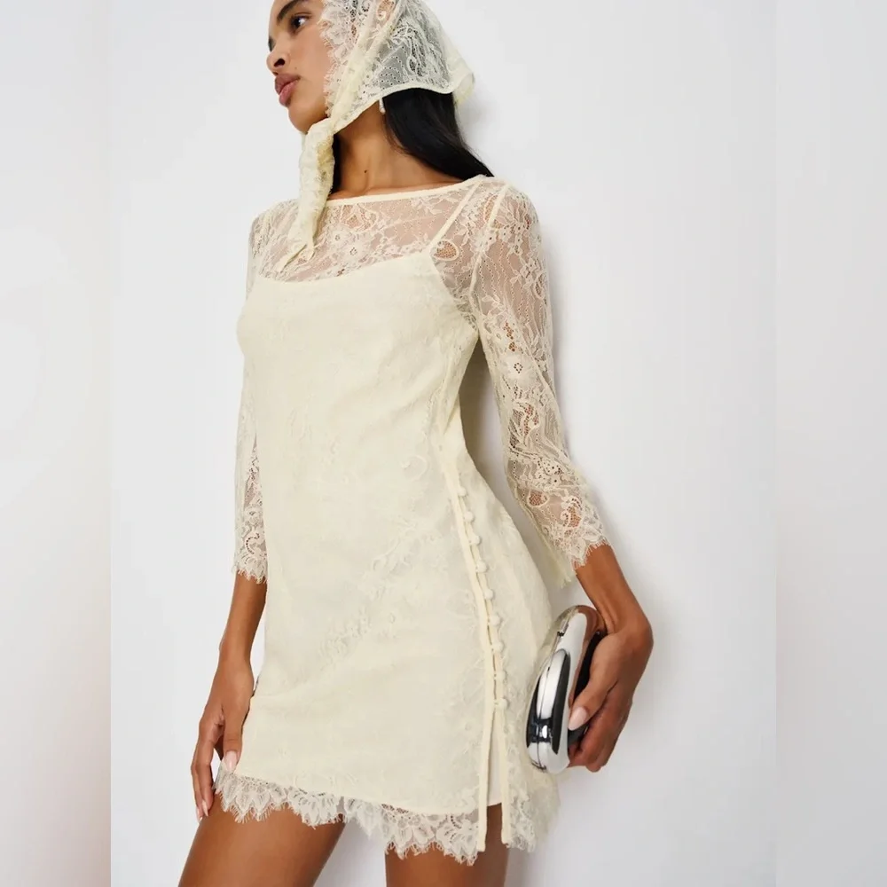 Reformation | Dresses | Reformation Annemarie Two Piece Ivory Size |  Poshmark